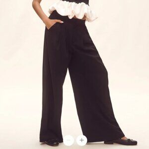 NWT Anthropologie Avery Elastic-Back Trousers by Maeve - Black, Small